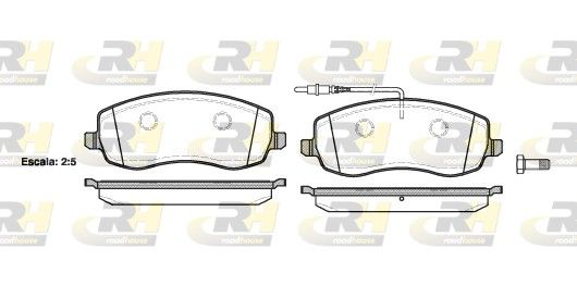 Гальмівні колодки дискові ROADHOUSE 2139302 - zapix