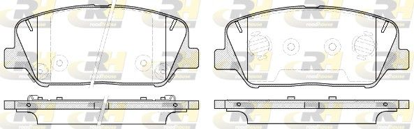 Гальмівні колодки дискові ROADHOUSE 2139812 - zapix