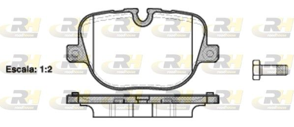 Гальмівні колодки дискові ROADHOUSE 2140800 - zapix