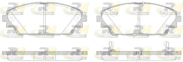 Гальмівні колодки дискові ROADHOUSE 2156902 - zapix