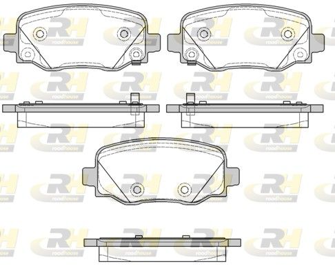 Гальмівні колодки дискові ROADHOUSE 2157802 - zapix