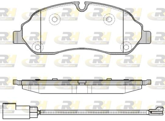 Гальмівні колодки дискові ROADHOUSE 2160202 - zapix