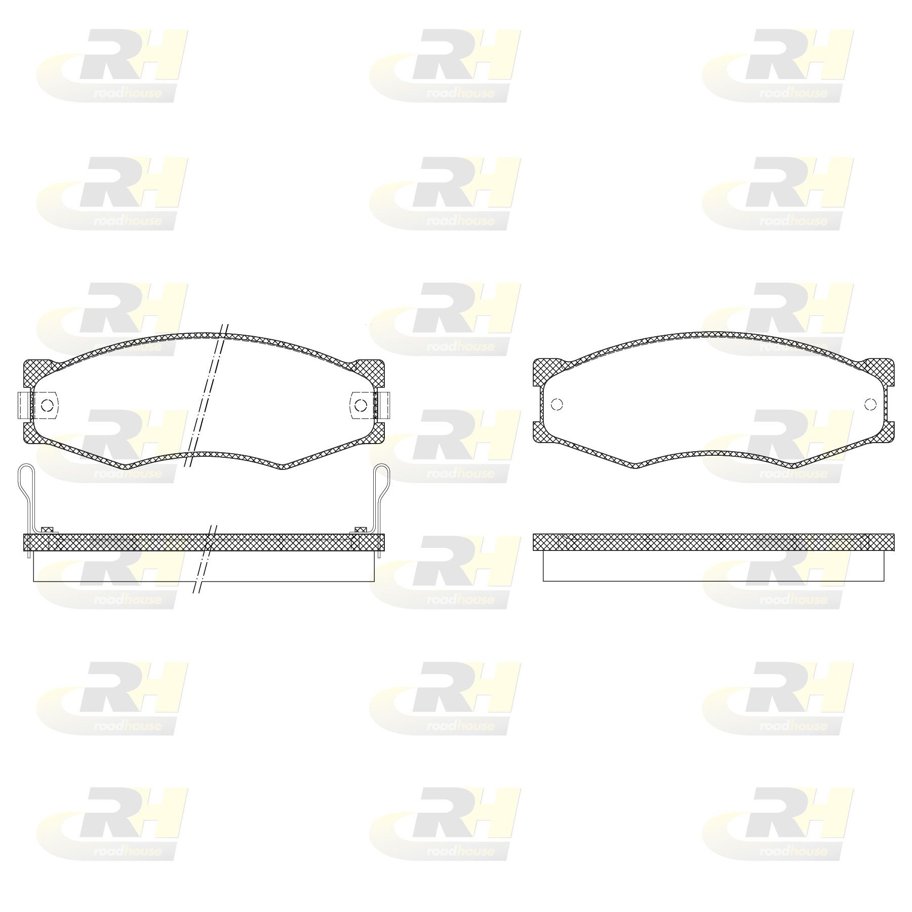 Гальмівні колодки дискові ROADHOUSE 218402 - zapix