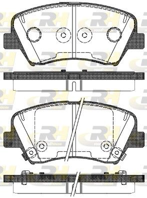Гальмівні колодки дискові ROADHOUSE 2141232 - zapix
