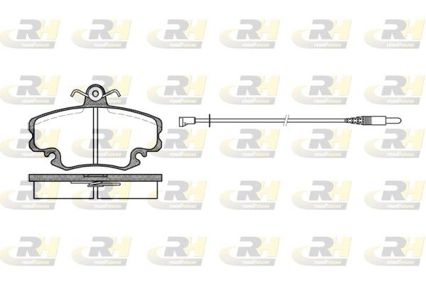Гальмівні колодки дискові ROADHOUSE 214132 - zapix