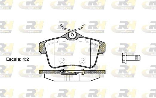 Гальмівні колодки дискові ROADHOUSE 2141800 - zapix