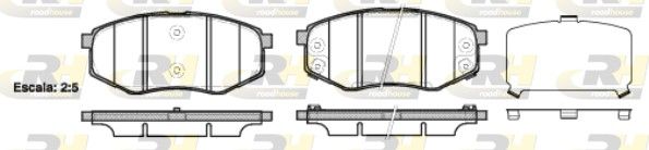 Гальмівні колодки дискові ROADHOUSE 2142602 - zapix