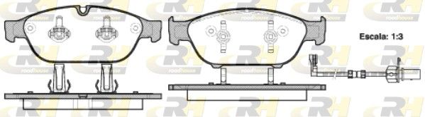 Гальмівні колодки дискові ROADHOUSE 2144102 - zapix