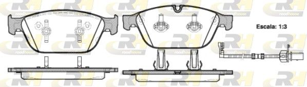 Гальмівні колодки дискові ROADHOUSE 2144302 - zapix