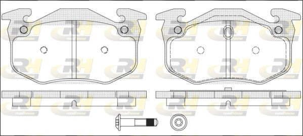 Гальмівні колодки дискові ROADHOUSE 214470 - zapix