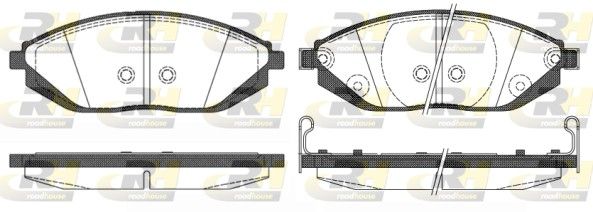 Гальмівні колодки дискові ROADHOUSE 2147202 - zapix