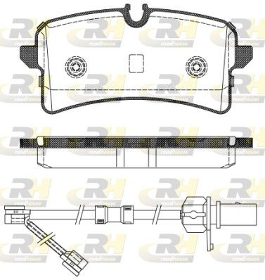 Гальмівні колодки дискові ROADHOUSE 2150502 - zapix