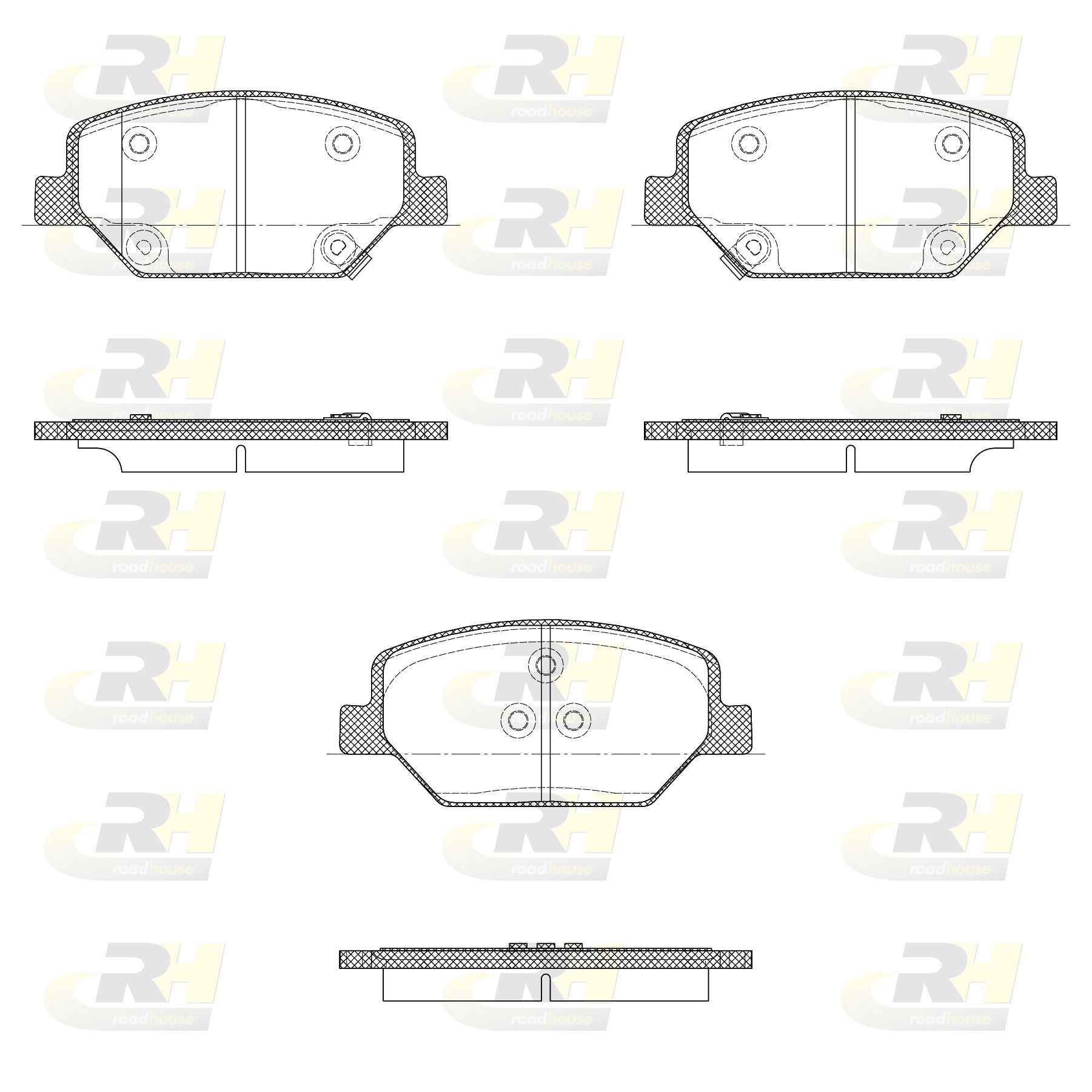 Гальмівні колодки дискові ROADHOUSE 2163102 - zapix