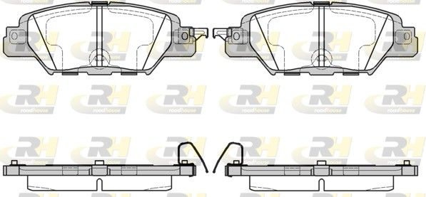 Гальмівні колодки дискові ROADHOUSE 2167700 - zapix