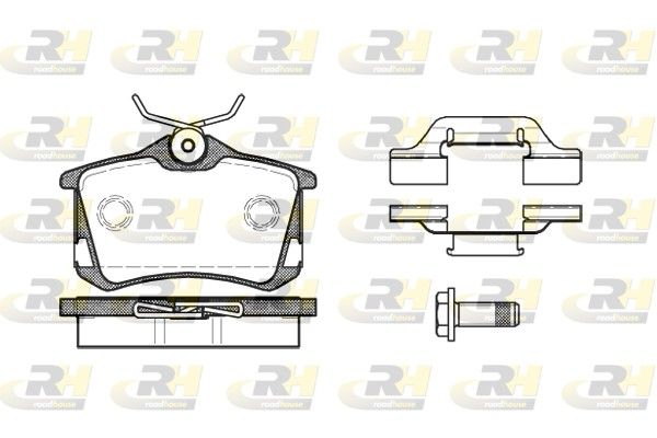 Гальмівні колодки дискові ROADHOUSE 226350 - zapix