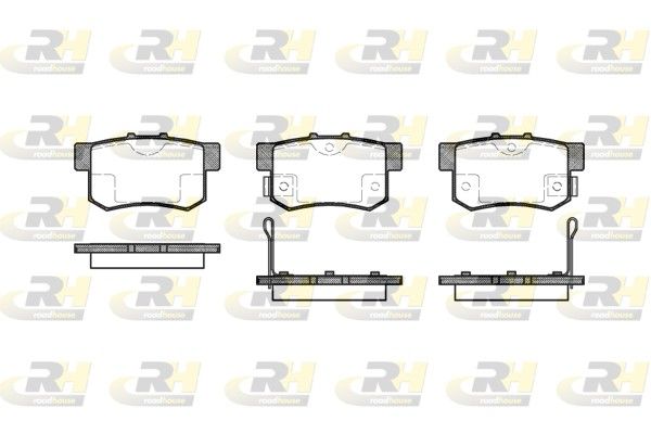 Гальмівні колодки дискові ROADHOUSE 232502 - zapix