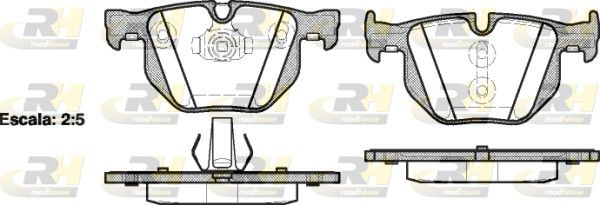 Гальмівні колодки дискові ROADHOUSE 238161 - zapix