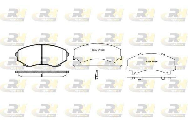 Гальмівні колодки дискові ROADHOUSE 239722 - zapix