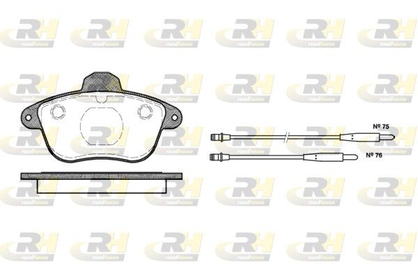 Гальмівні колодки дискові ROADHOUSE 240104 - zapix