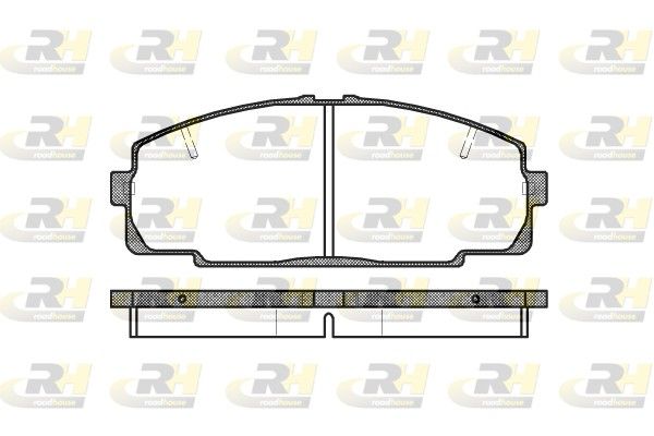 Гальмівні колодки дискові ROADHOUSE 242120 - zapix