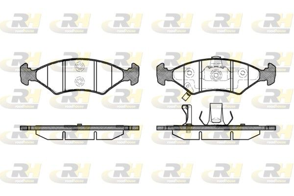 Гальмівні колодки дискові ROADHOUSE 250222 - zapix