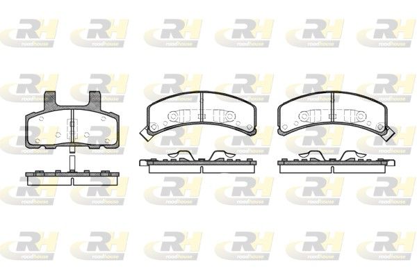 Гальмівні колодки дискові ROADHOUSE 255202 - zapix