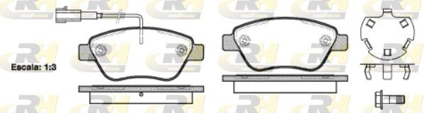 Гальмівні колодки дискові ROADHOUSE 285832 - zapix