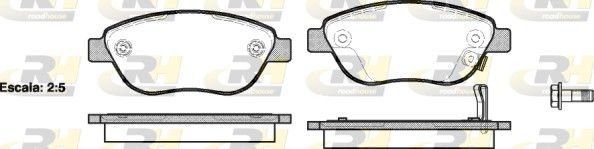 Гальмівні колодки дискові ROADHOUSE 285921 - zapix