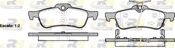Гальмівні колодки дискові ROADHOUSE 286202 - zapix