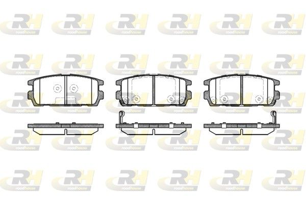 Гальмівні колодки дискові ROADHOUSE 287702 - zapix