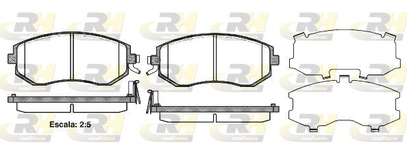 Гальмівні колодки дискові ROADHOUSE 295104 - zapix