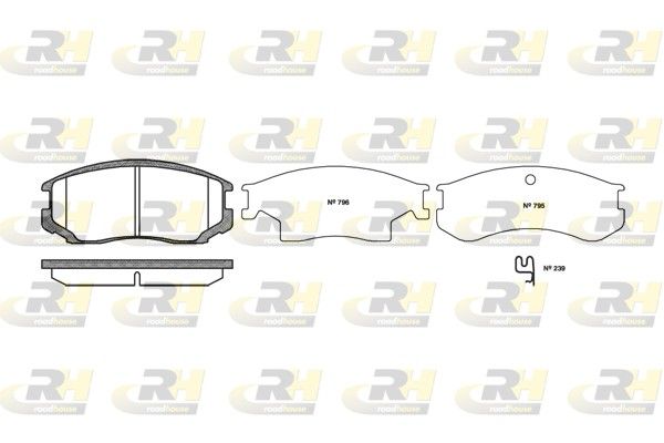 Гальмівні колодки дискові ROADHOUSE 235722 - zapix