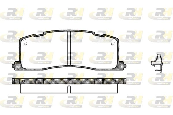 Гальмівні колодки дискові ROADHOUSE 236700 - zapix