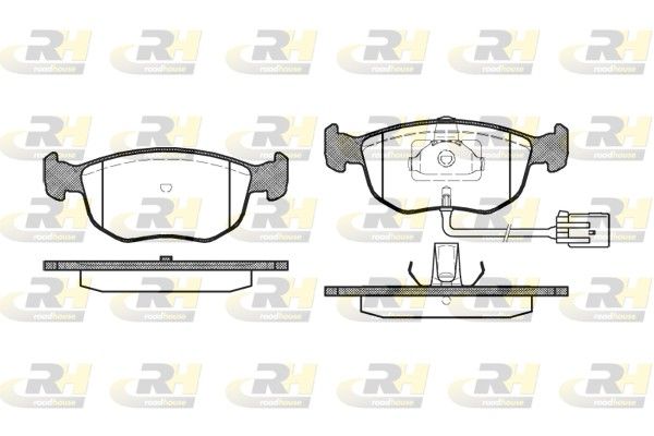 Гальмівні колодки дискові ROADHOUSE 257502 - zapix