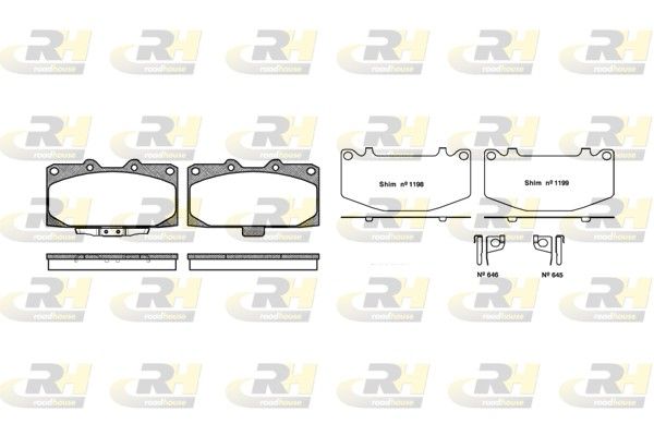 Гальмівні колодки дискові ROADHOUSE 259912 - zapix