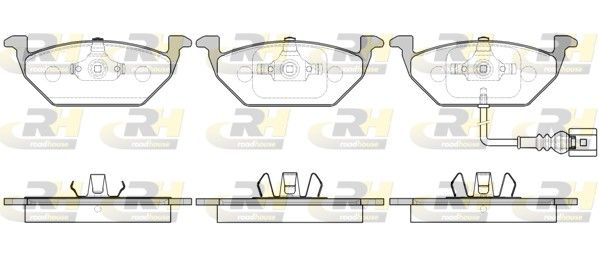 Гальмівні колодки дискові ROADHOUSE 263341 - zapix