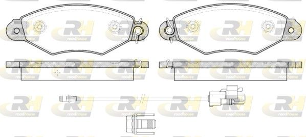 Гальмівні колодки дискові ROADHOUSE 264330 - zapix