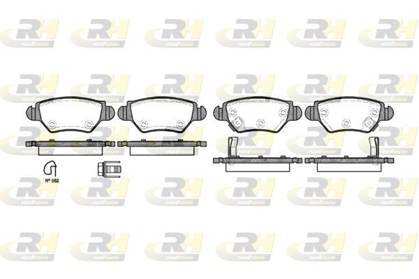 Гальмівні колодки дискові ROADHOUSE 268522 - zapix