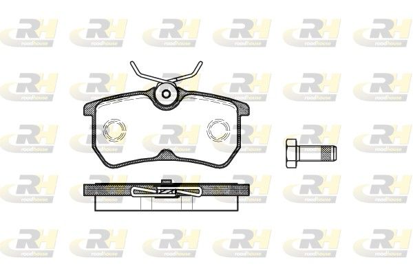 Гальмівні колодки дискові ROADHOUSE 269300 - zapix