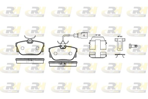 Гальмівні колодки дискові ROADHOUSE 276712 - zapix