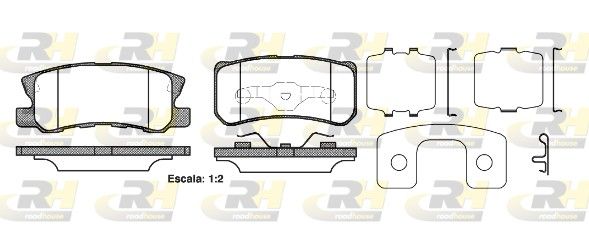 Гальмівні колодки дискові ROADHOUSE 280322 - zapix