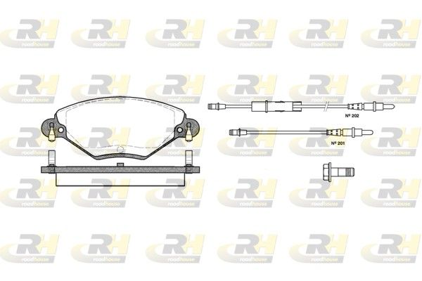 Гальмівні колодки дискові ROADHOUSE 282804 - zapix