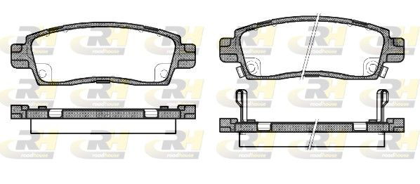 Гальмівні колодки дискові ROADHOUSE 283802 - zapix