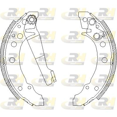 Гальмівні колодки ручника (барабанні) ROADHOUSE 404500 - zapix