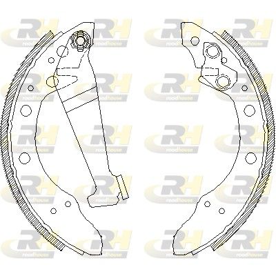 Гальмівні колодки ручника (барабанні) ROADHOUSE 404600 - zapix