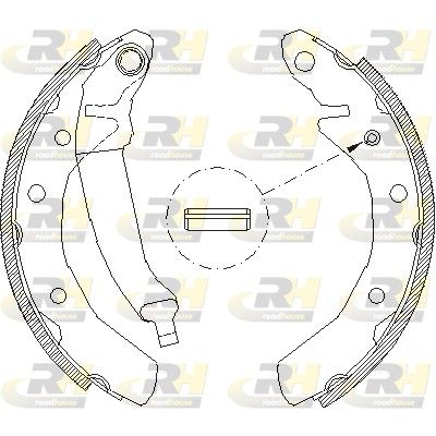 Гальмівні колодки ручника (барабанні) ROADHOUSE 408600 - zapix