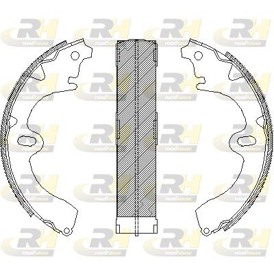 Гальмівні колодки ручника (барабанні) ROADHOUSE 409700 - zapix