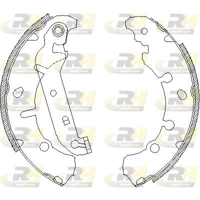 Гальмівні колодки ручника (барабанні) ROADHOUSE 413700 - zapix