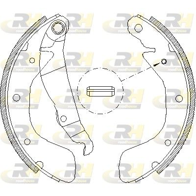 Гальмівні колодки ручника (барабанні) ROADHOUSE 439800 - zapix