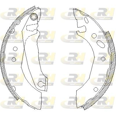 Гальмівні колодки ручника (барабанні) ROADHOUSE 450700 - zapix